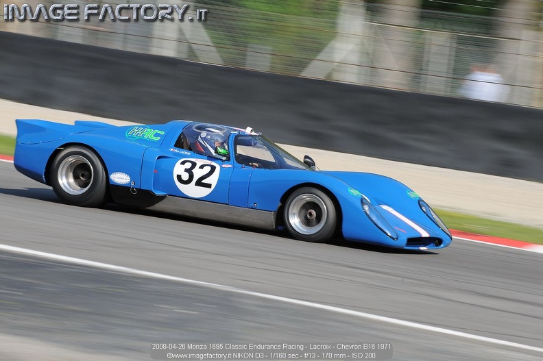 2008-04-26 Monza 1695 Classic Endurance Racing - Lacroix - Chevron B16 1971.jpg